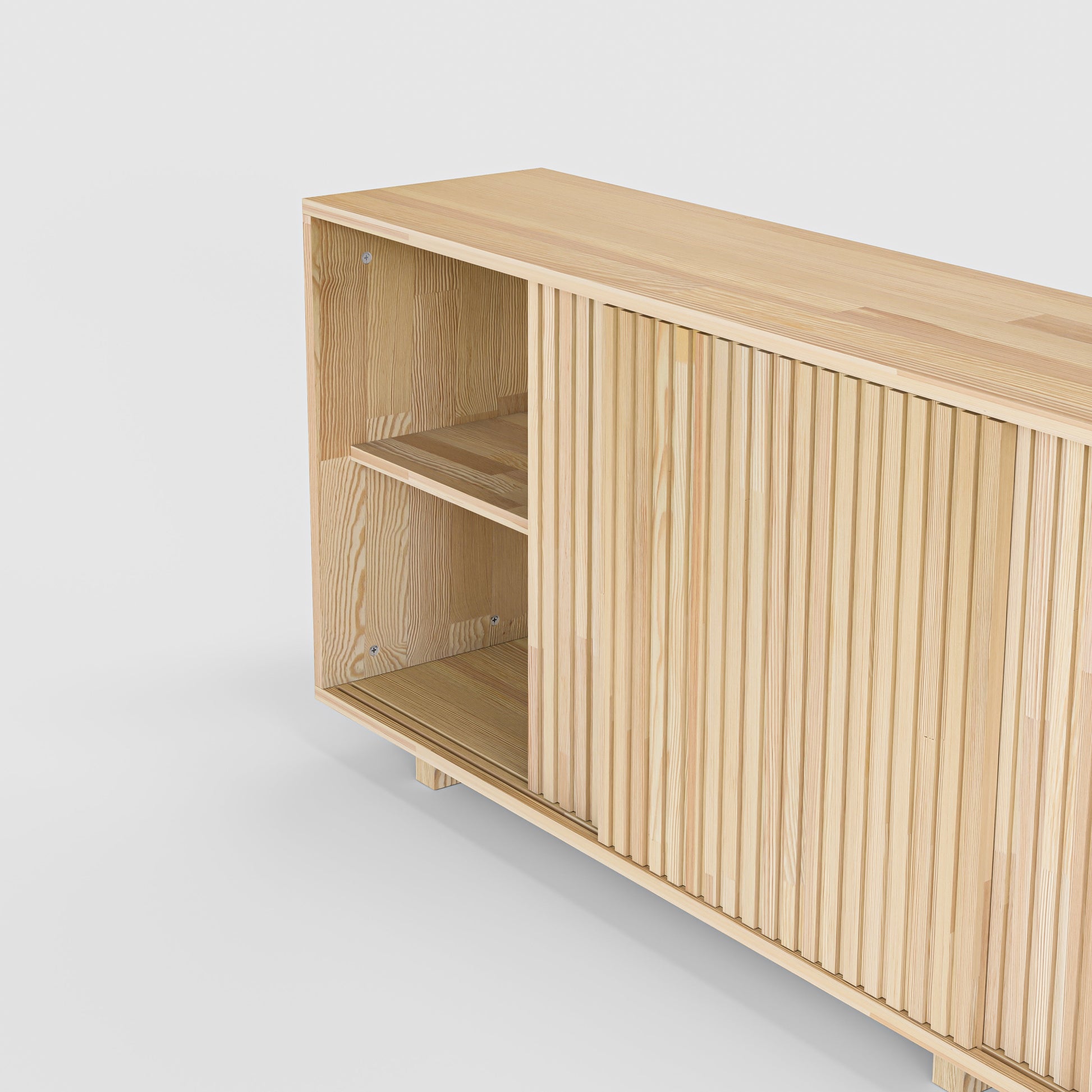 Masif Ahşap Yarı Açık Büfe