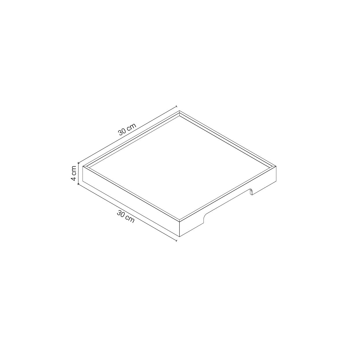 Masif Ceviz Sunum Tepsisi