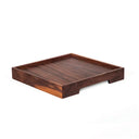 Masif Ceviz Sunum Tepsisi – EDGE Serisi - 30x30 CM