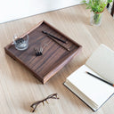 Masif Ceviz Sunum Tepsisi – EDGE Serisi - 30x30 CM