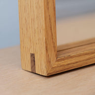 Masif Meşe Duvar Aynası - EDGE Serisi - 40x130 CM