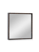 Masif Meşe Duvar Aynası - EDGE Serisi - 40x40 CM