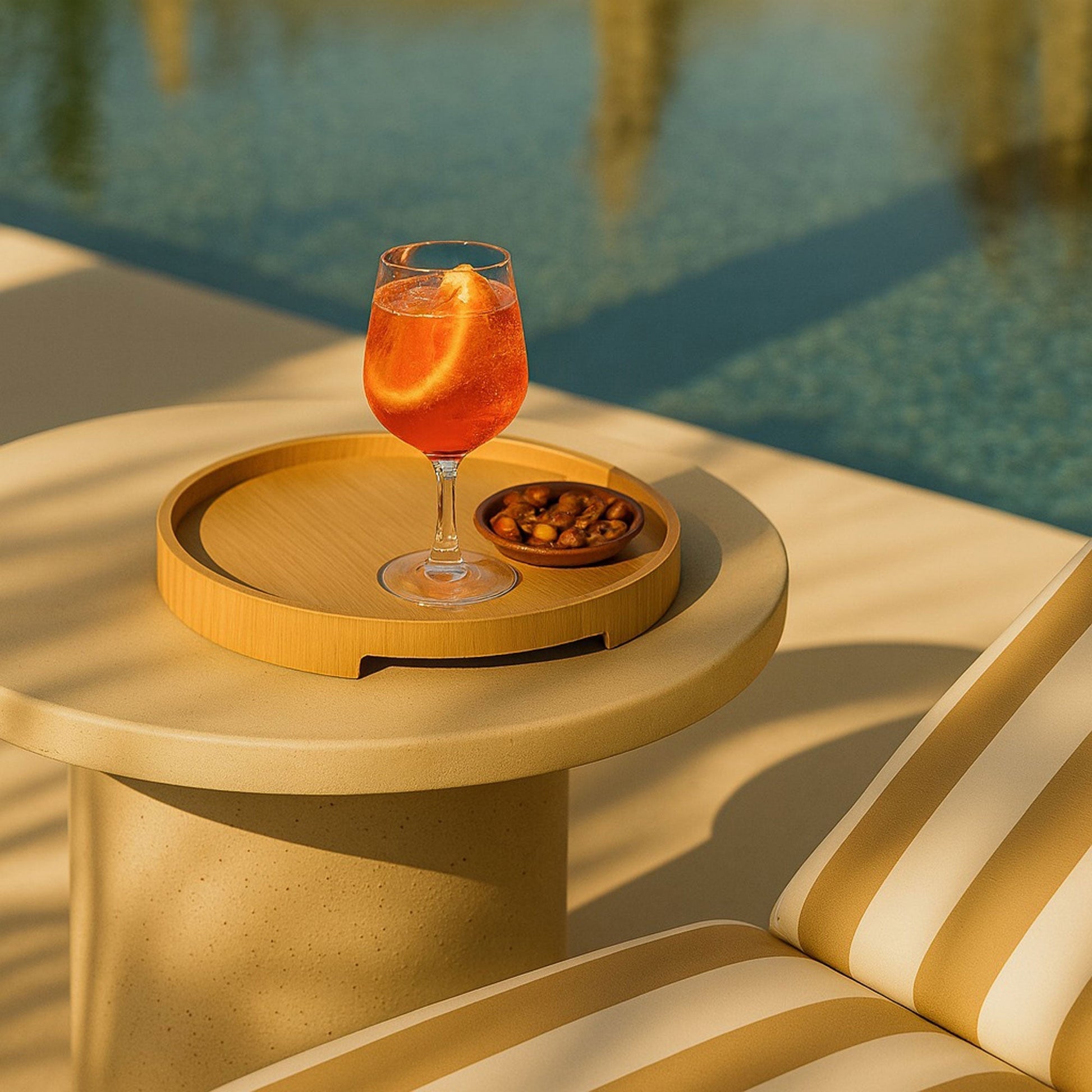 Masif Meşe Sunum Tepsisi – Edge Serisi