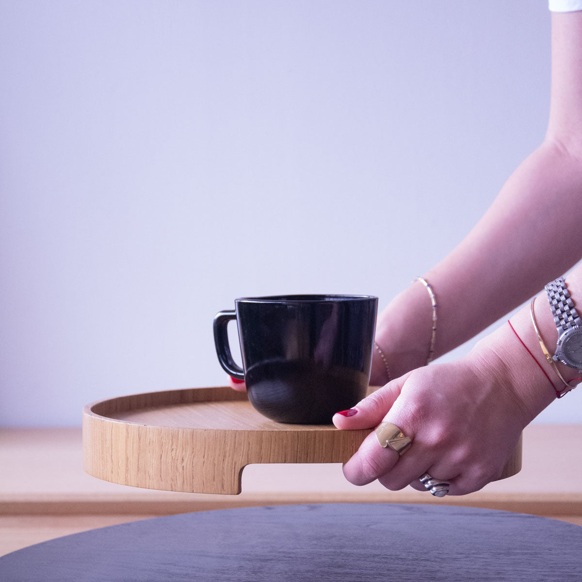 Masif Meşe Sunum Tepsisi – Edge Serisi