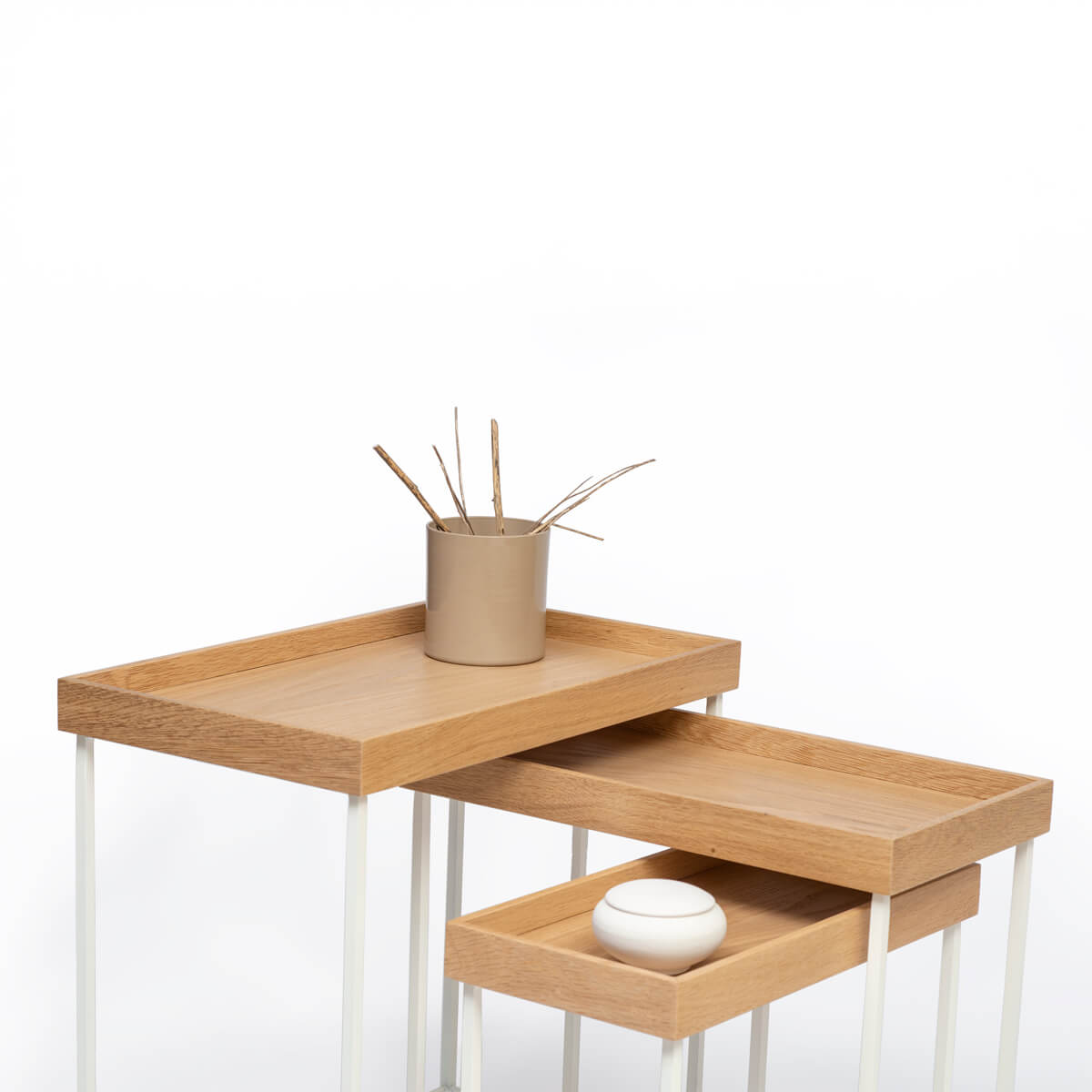 Masif Meşe Zigon Sehpa - Edge Serisi