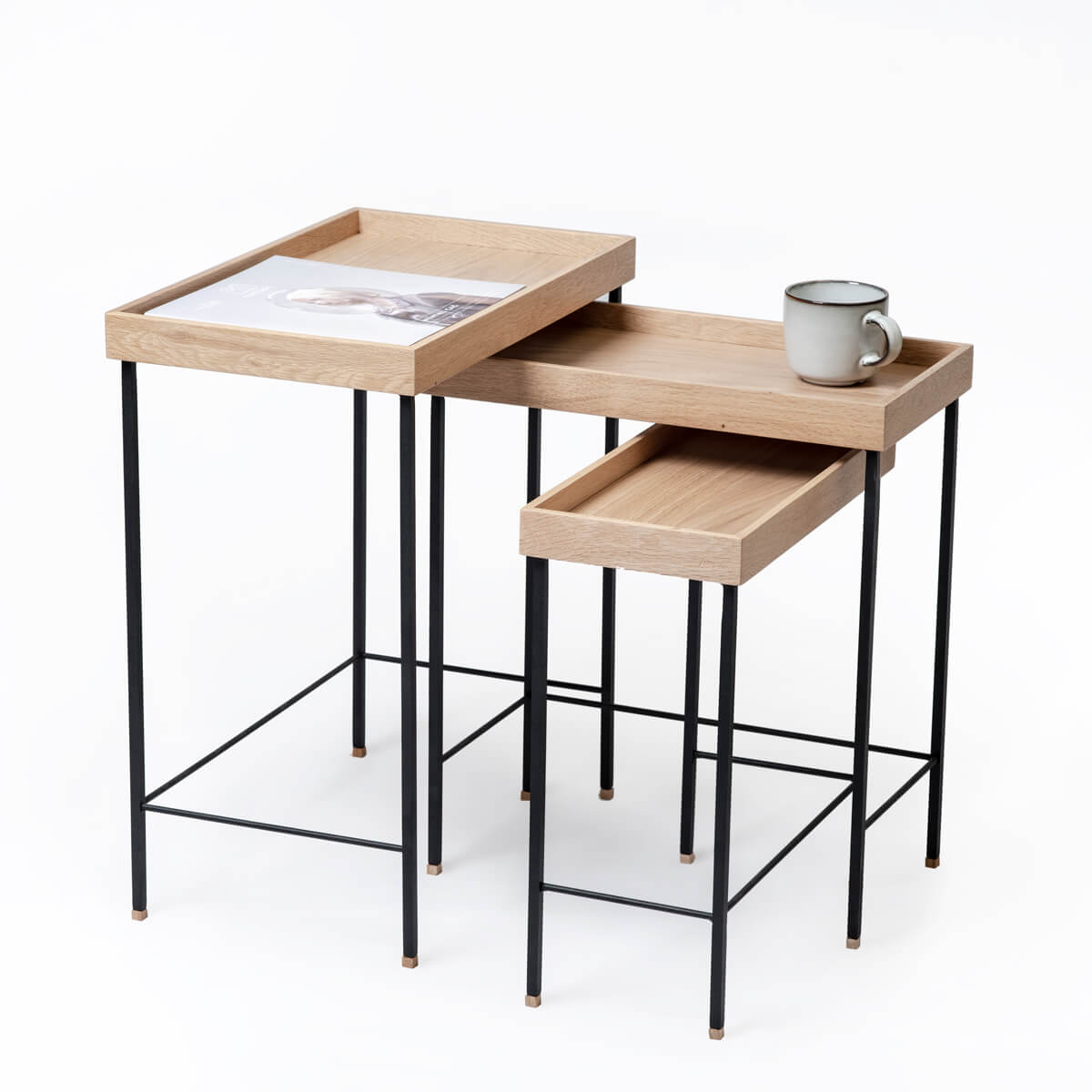 Masif Meşe Zigon Sehpa - Edge Serisi