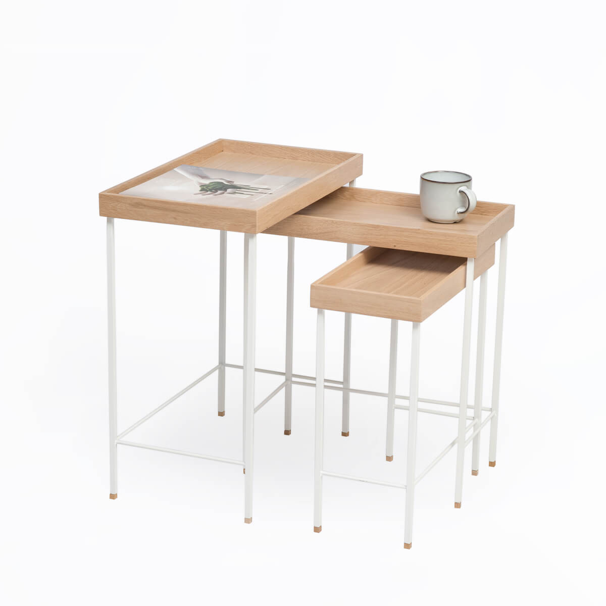 Masif Meşe Zigon Sehpa - Edge Serisi