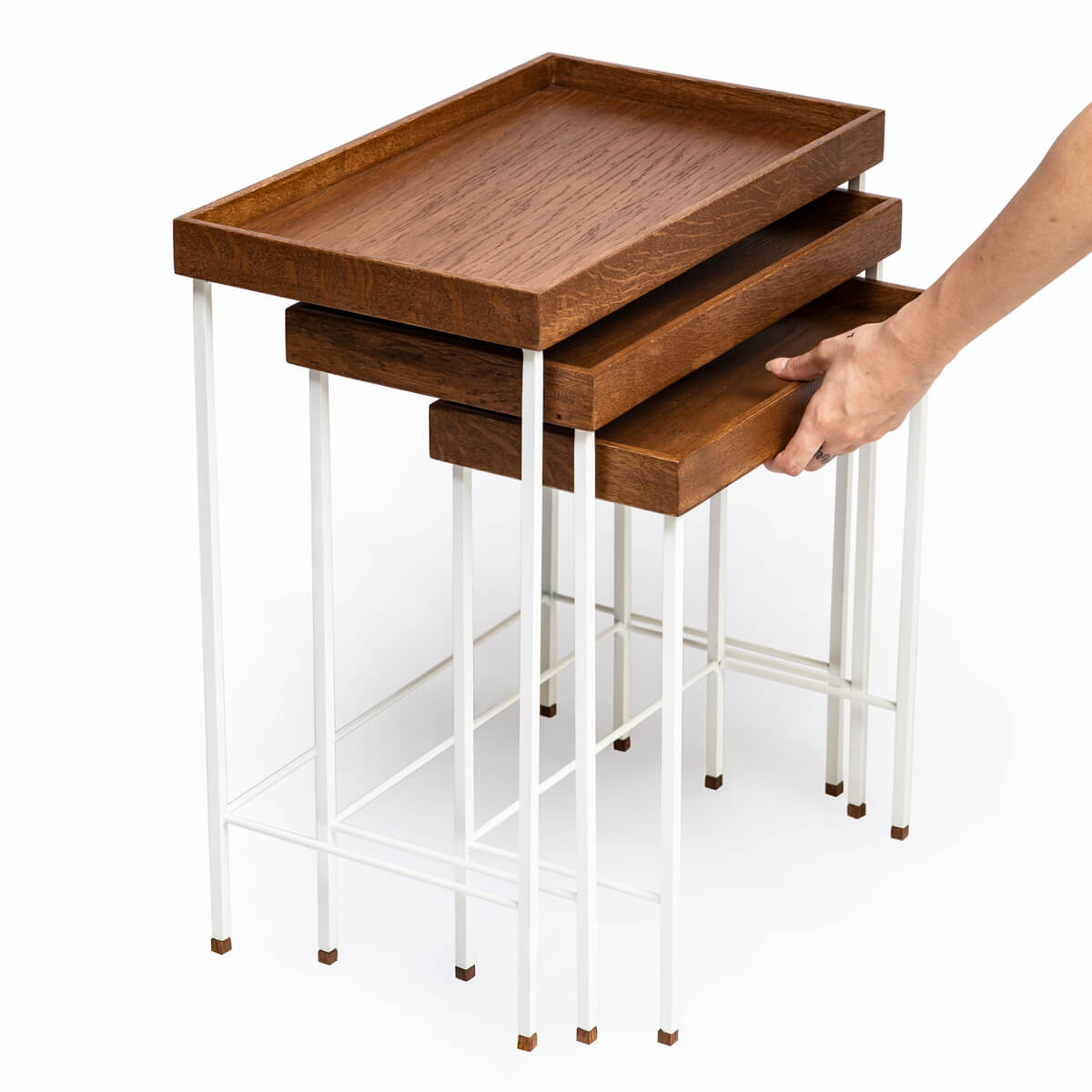 Masif Meşe Zigon Sehpa - Edge Serisi