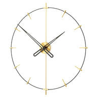 Massive Indicator Duvar Saati-Duvar Saati-M Clocks-Mat Gold-60cm-NowShopFun