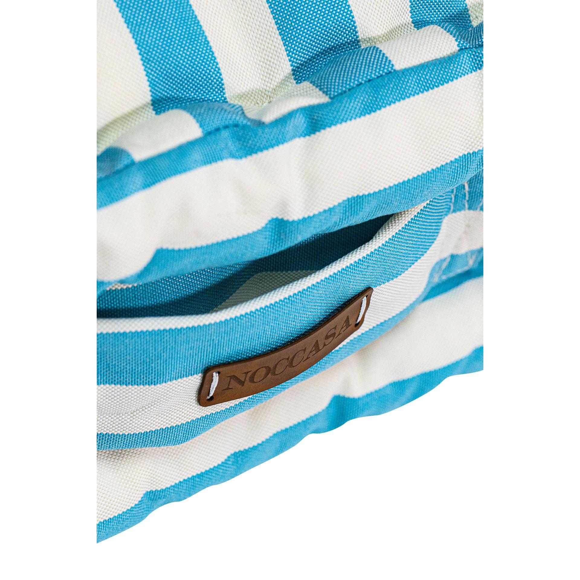 Mavi Beyaz Çizgili Bisküvi Minder