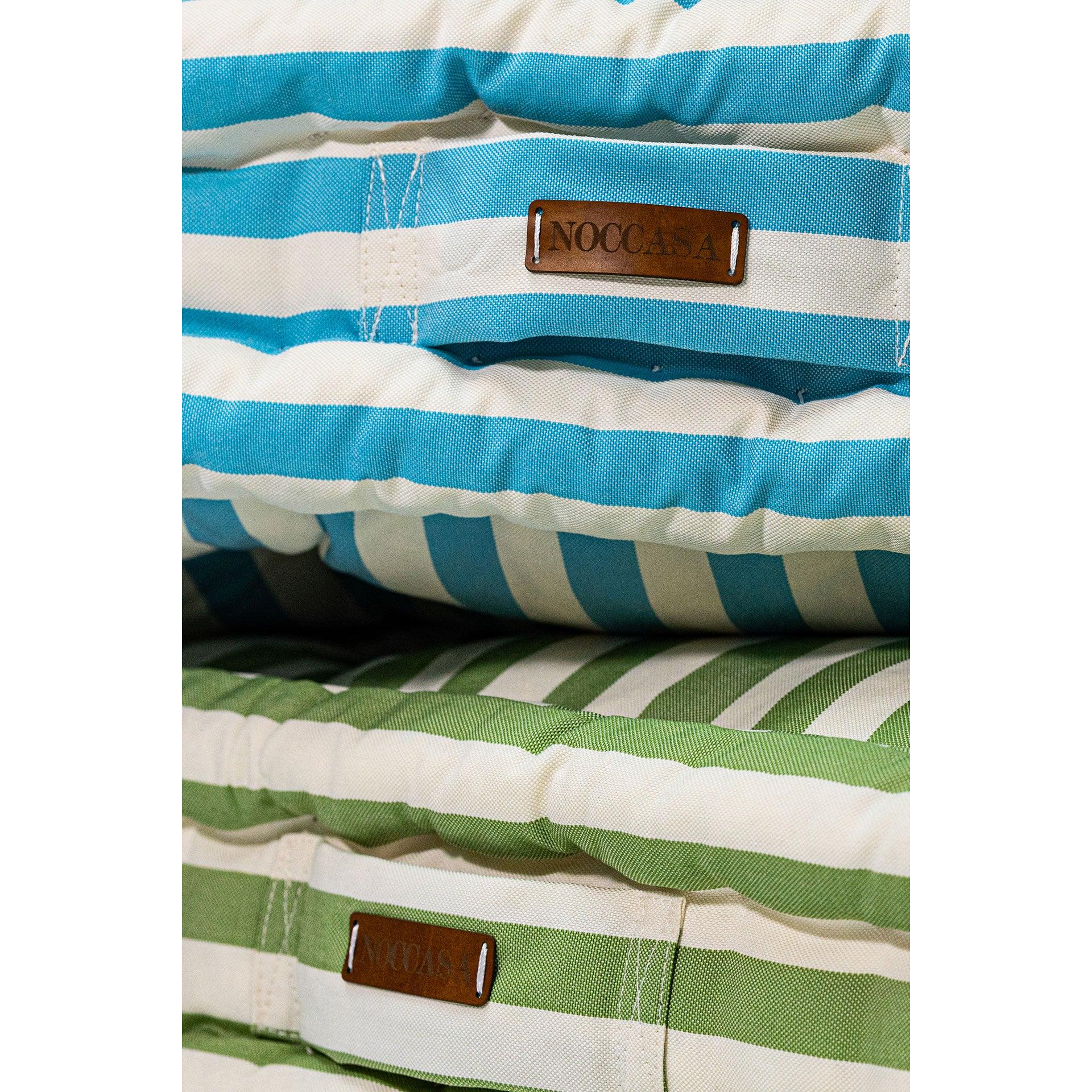 Mavi Beyaz Çizgili Bisküvi Minder