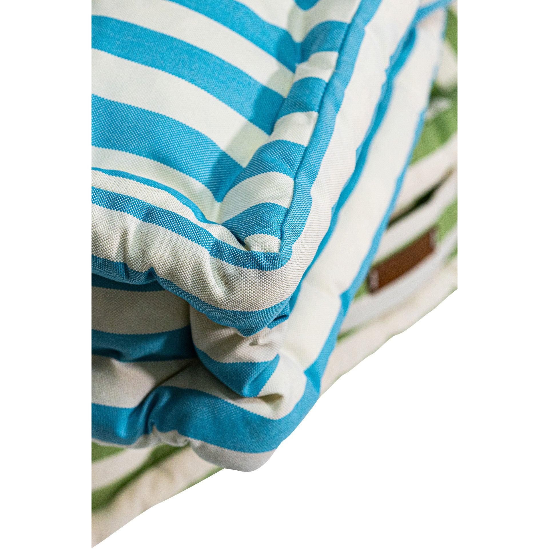 Mavi Beyaz Çizgili Bisküvi Minder