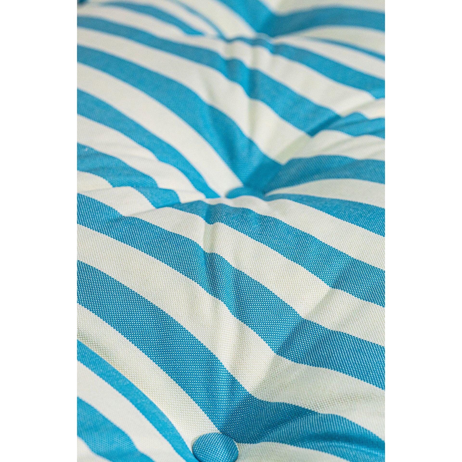 Mavi Beyaz Çizgili Bisküvi Minder