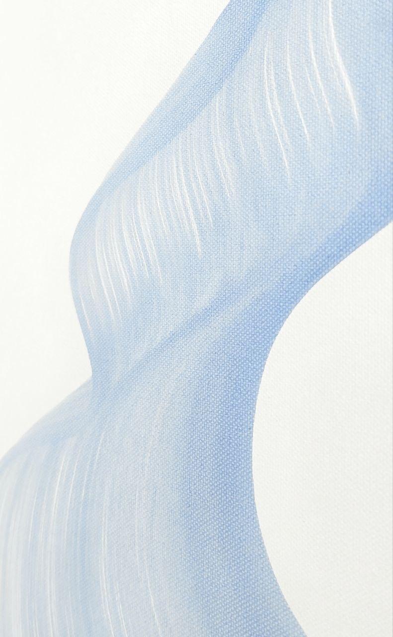 Mavi Dalga Elips Tablo