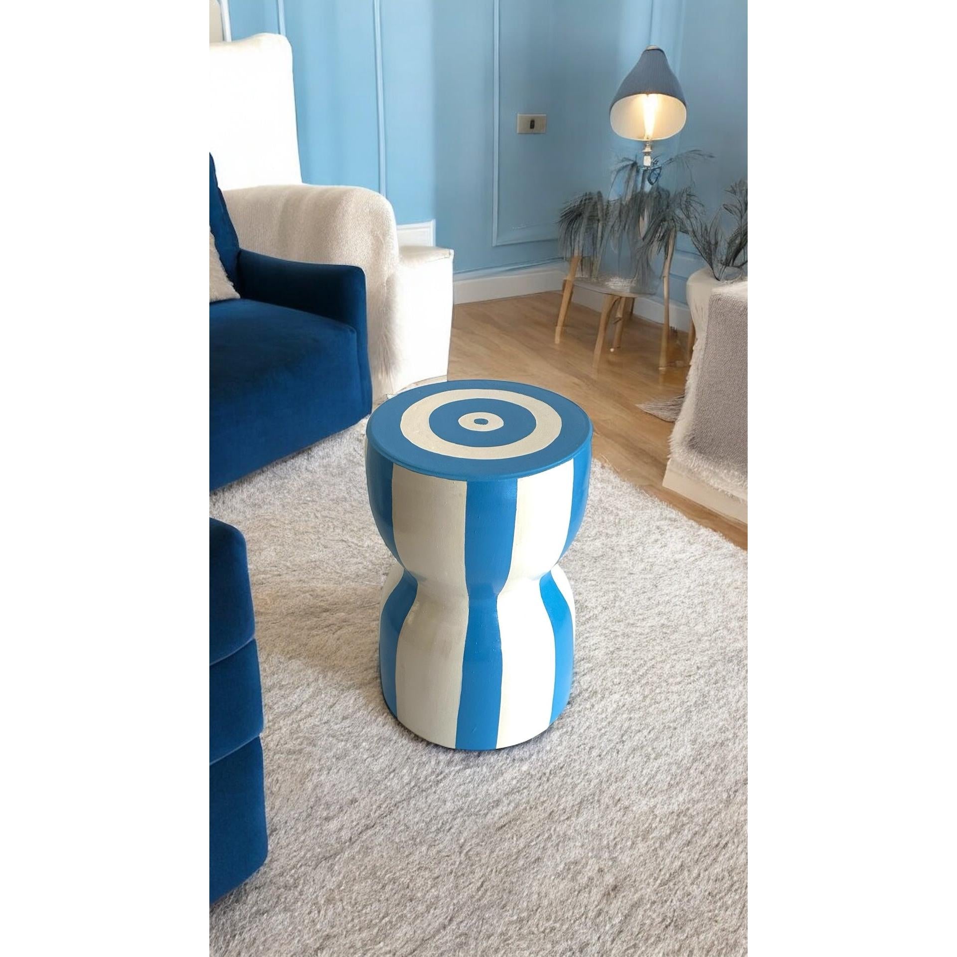 Mavi Pani Seramik Sehpa