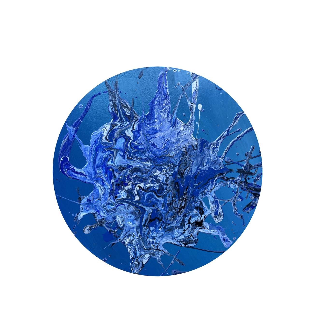 Mavi Patlama – Soyut Tablo