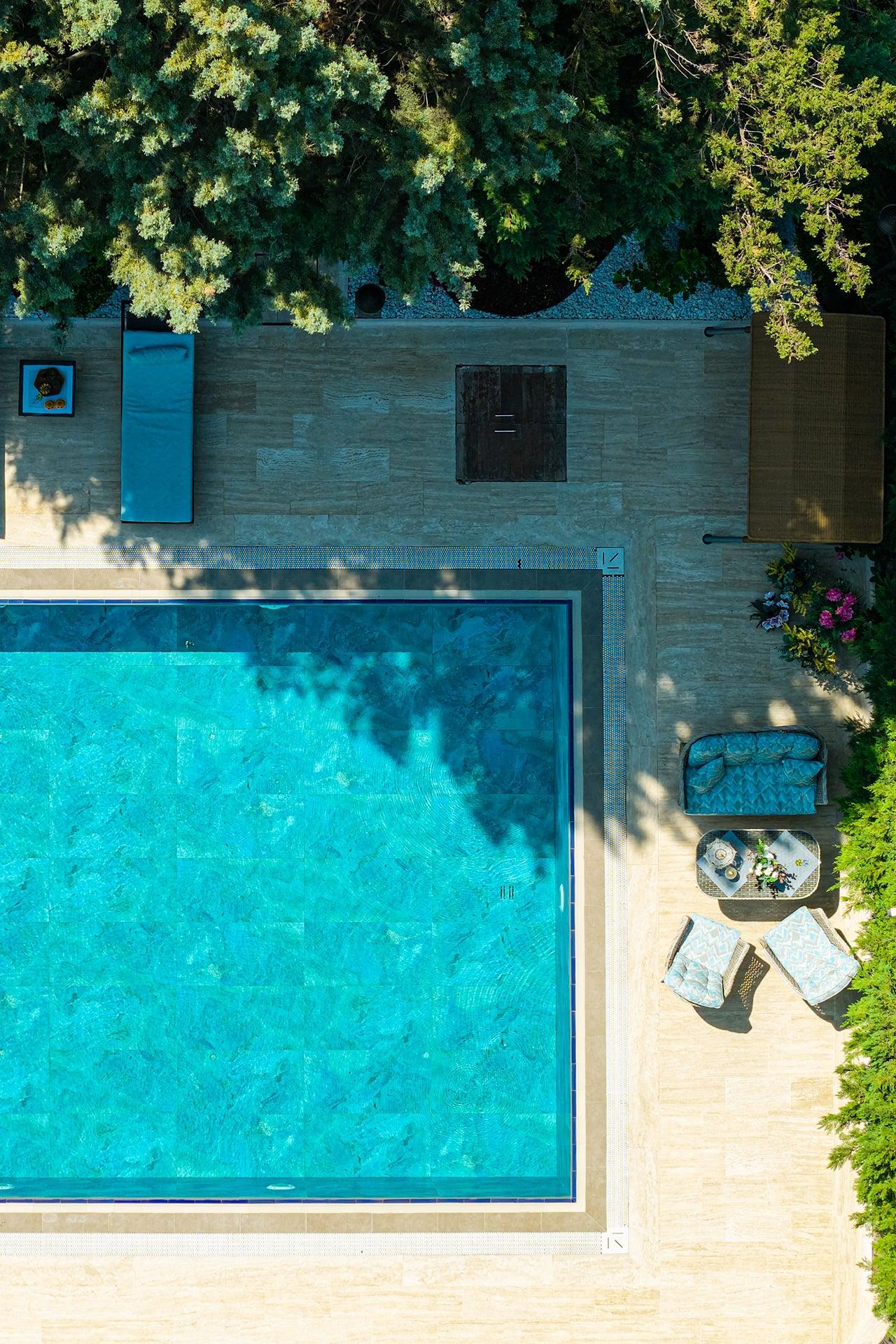 Mavi Şezlong Minderi