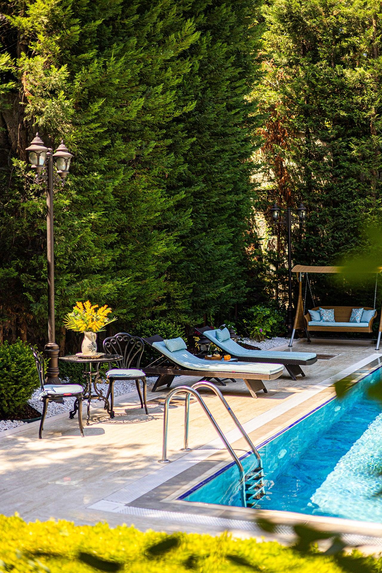 Mavi Şezlong Minderi