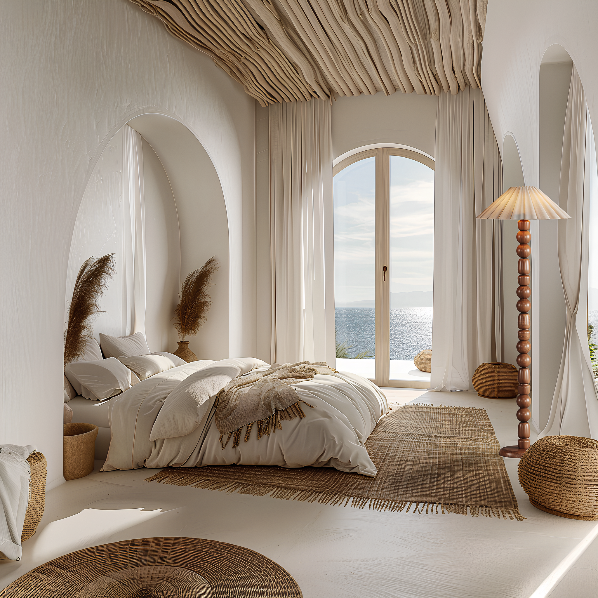 Mediterra Masif Ahşap Lambader