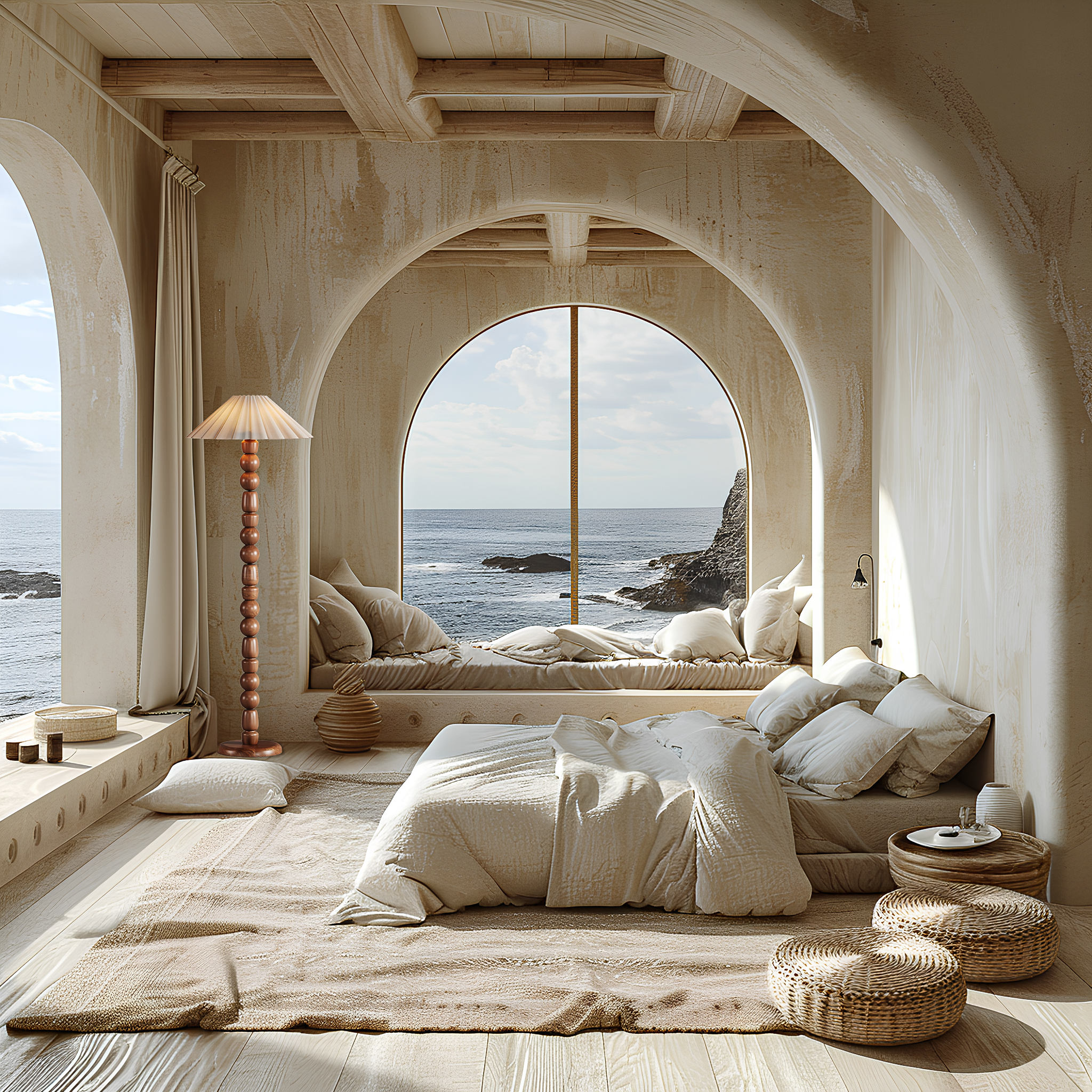 Mediterra Masif Ahşap Lambader