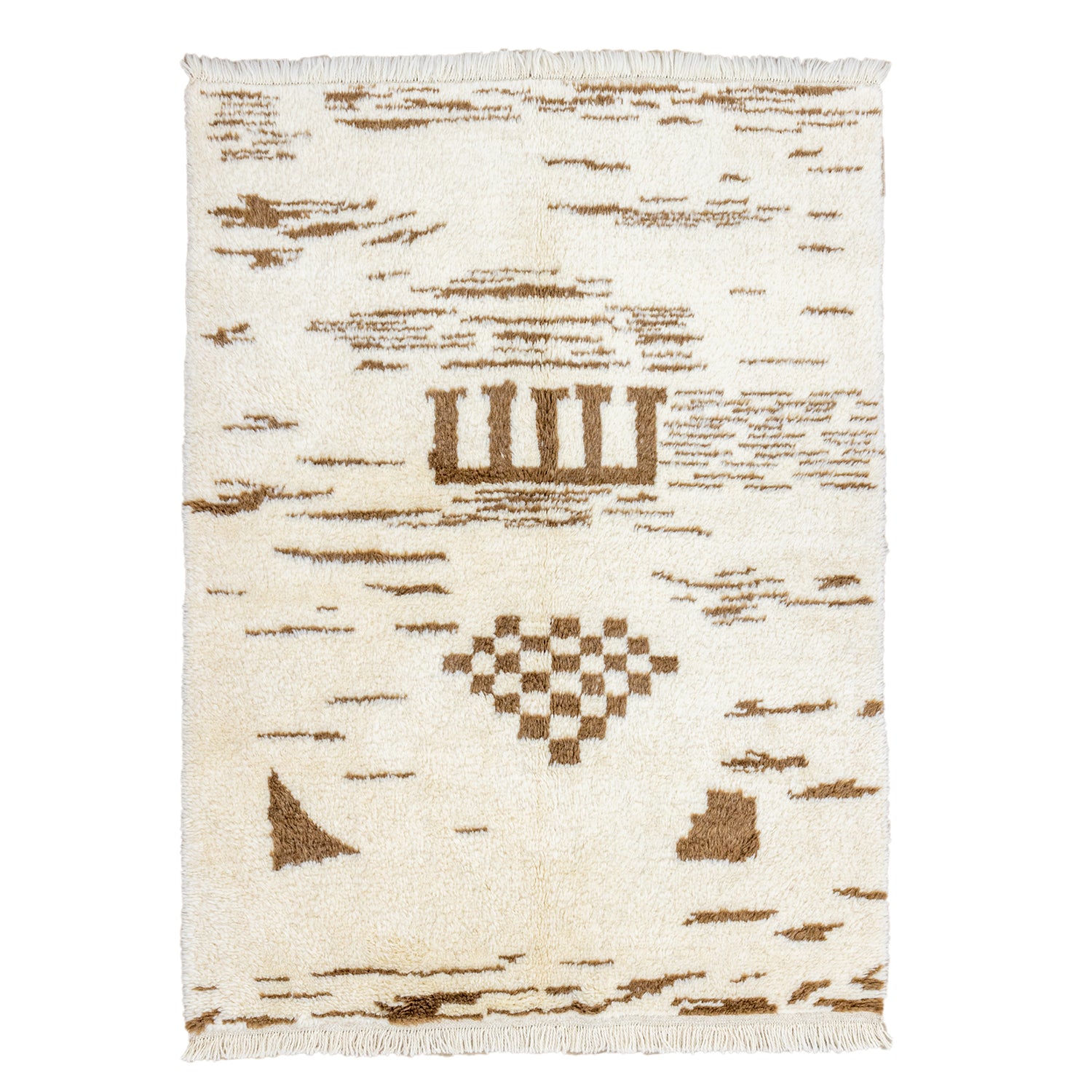 Meknes El Dokuma Moroccan Tarzı Yün Halı 140X191 Cm