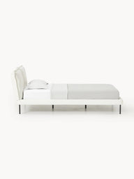 Melva Çift Kişilik Döşemeli Karyola Tedy, Bukle Döşemeli-Karyola-Innature Home-Açık Bej-140*200-NowShopFun