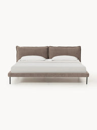 Melva Çift Kişilik Döşemeli Karyola Tedy, Bukle Döşemeli-Karyola-Innature Home-Açık Bej-140*200-NowShopFun