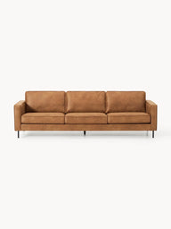 Melva Yumuşak Oturumlu Kanepe, Deri,4-5 Kişilik-Koltuk-Innature Home-Deri - Siyah-NowShopFun