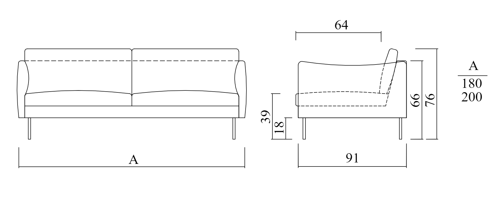 Melvin Kanepe | Modern Boucle Kumaşlı Koltuk