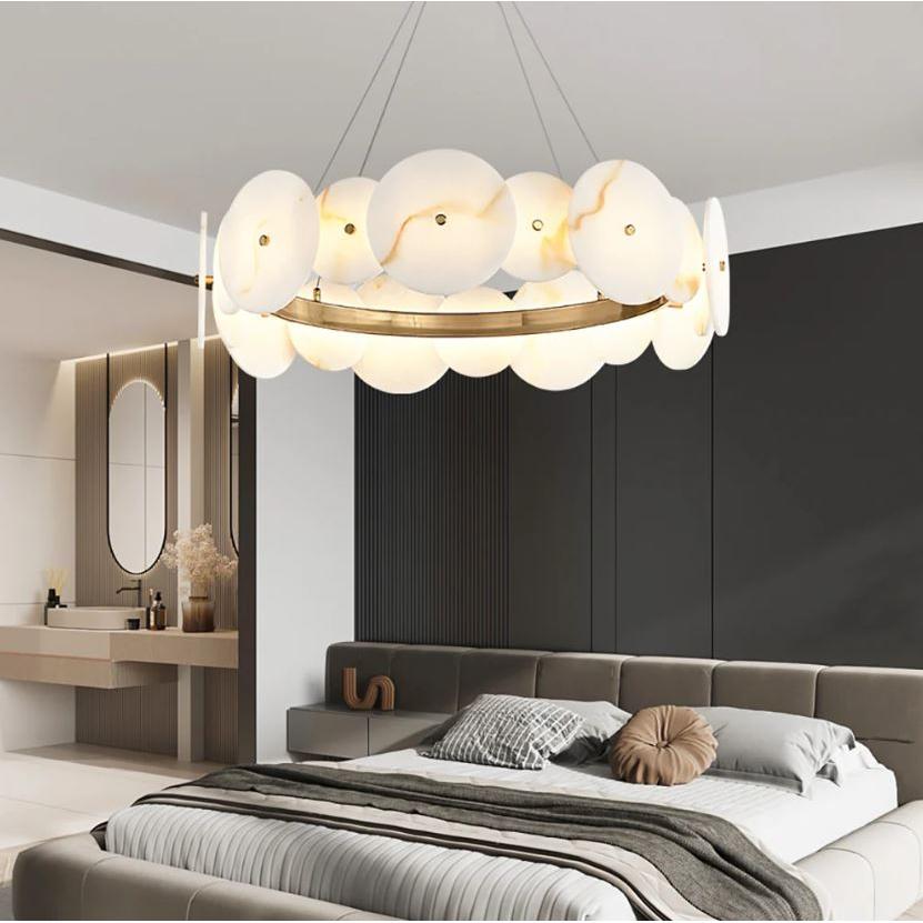 Mermer Daire Sarkıt Avize