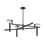 Mermer Detaylı Avize-Avize-Life Aydınlatma-Siyah-NowShopFun