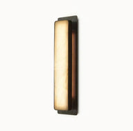 Mermer Elegant Uzun Metal Aplik-Aplik-Tarz Aydınlatma-Siyah-NowShopFun