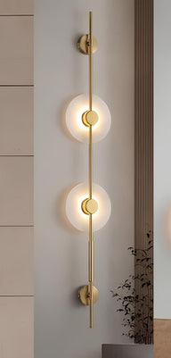 Mermer Led Uzun Metal Aplik