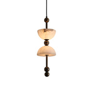Mermer Odeo Çanak Sarkıt Metal Avize-Avize-Tarz Aydınlatma-NowShopFun