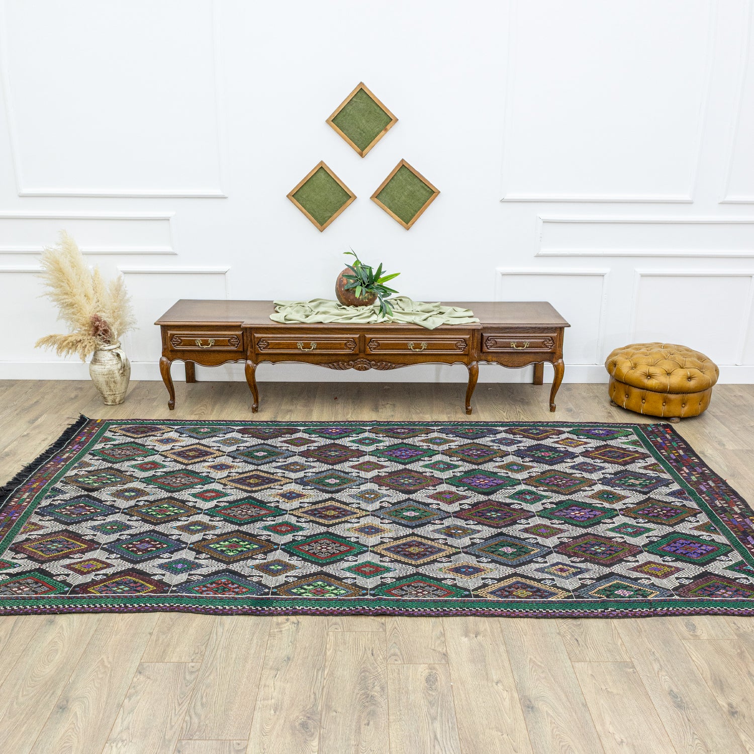 Meruert Geometrik Tasarımlı Cicim Kilim 169X323 Cm