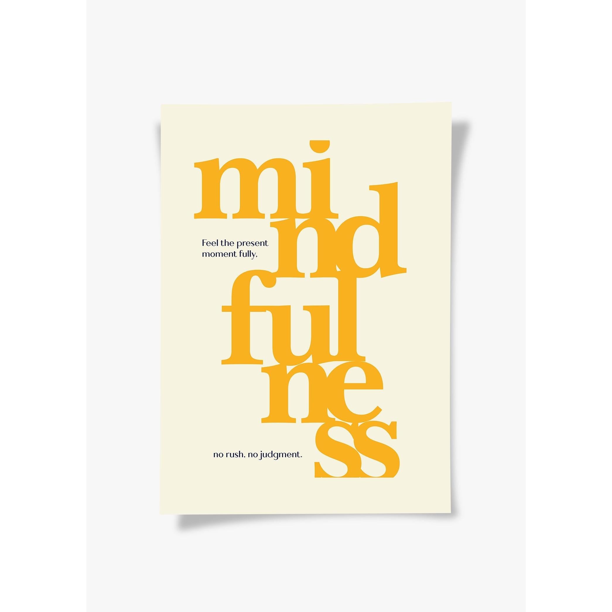 Mindfulness | Tipografi Posteri