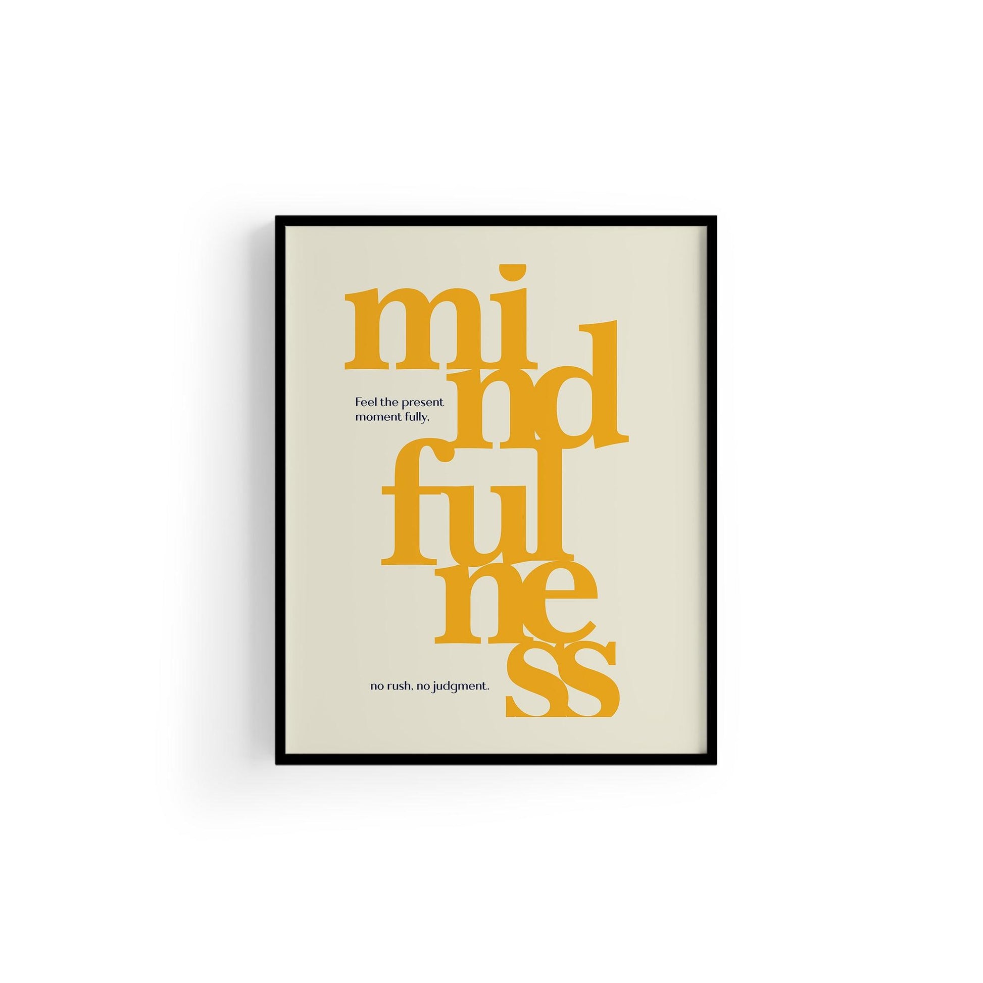 Mindfulness | Tipografi Posteri