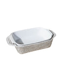 Mini Dikdörtgen Rattan Fırın Kabı
