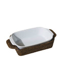 Mini Dikdörtgen Rattan Fırın Kabı