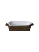 Mini Dikdörtgen Rattan Fırın Kabı