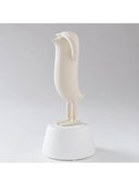 Mini Hope Bird Mat Ekru Saten Beyaz Stand Dekoratif Obje