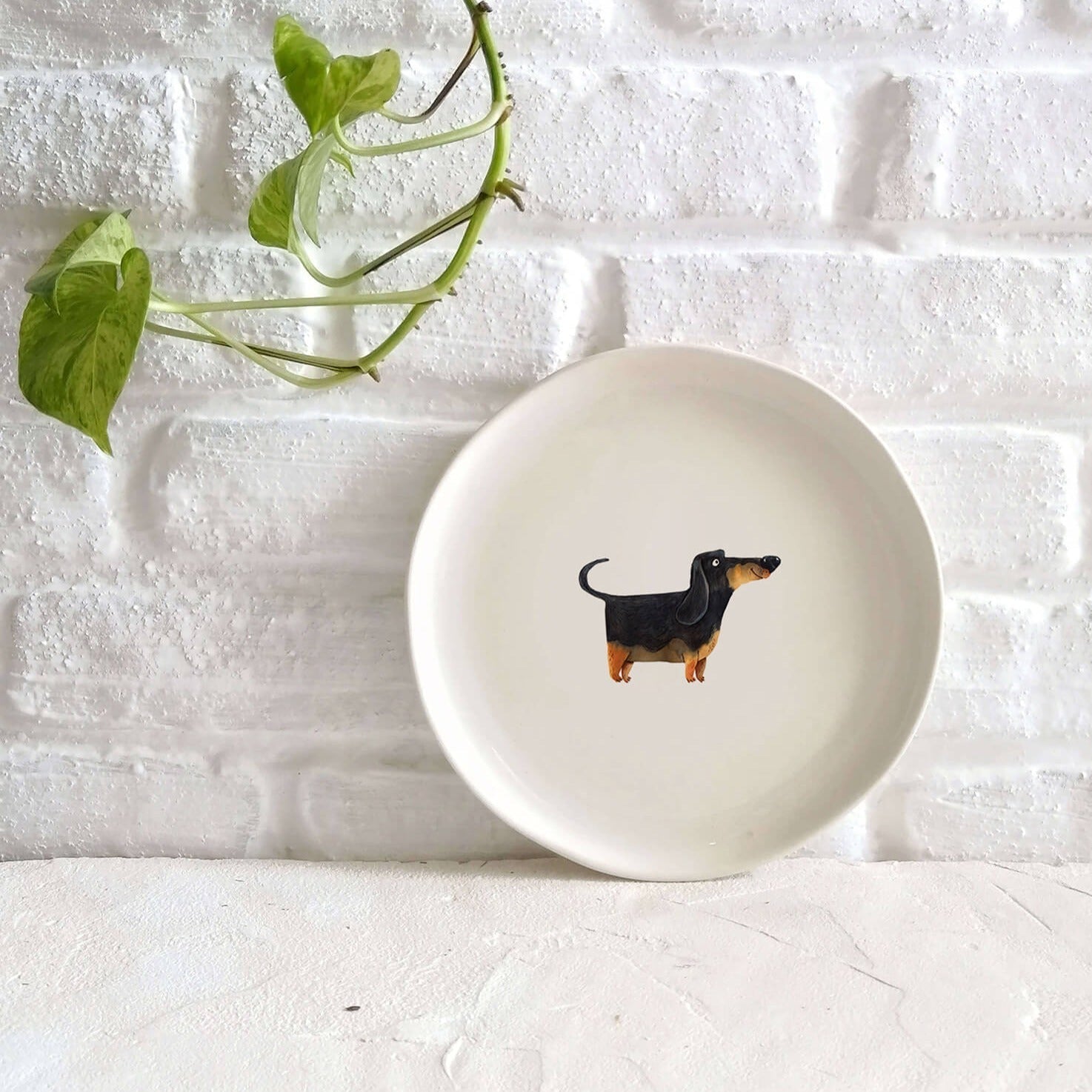 Minimal Hayvan Tabak - Köpek