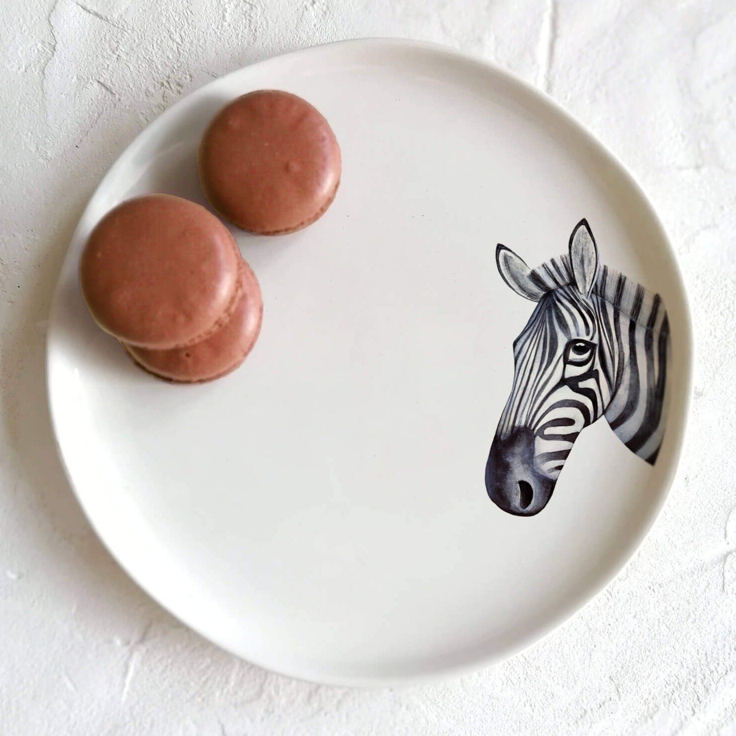 Minimal Hayvan Tabak - Zebra