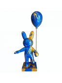 Miro, Auron Seri (Mavi-Altın) Pop Art Heykel, Koleksiyonluk Karakter Heykeli