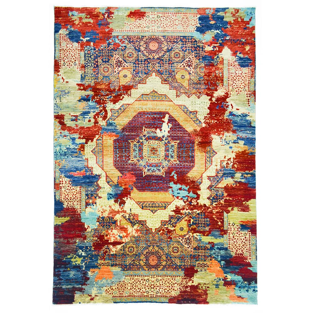 Modern Afgan Memlük El Dokuma Halısı 180x270 Cm