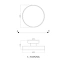 Modern Led Avize Plafonyer Ullgo 40 Cm