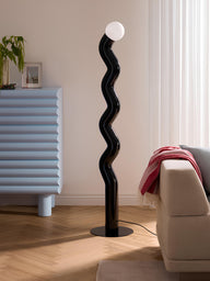 Modern Tasarım Renkli Pipet Lambader-Lambader-Visente Home-Siyah-NowShopFun