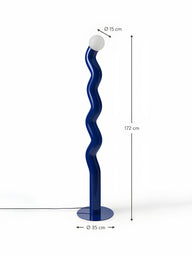 Modern Tasarım Renkli Pipet Lambader-Lambader-Visente Home-Beyaz-NowShopFun