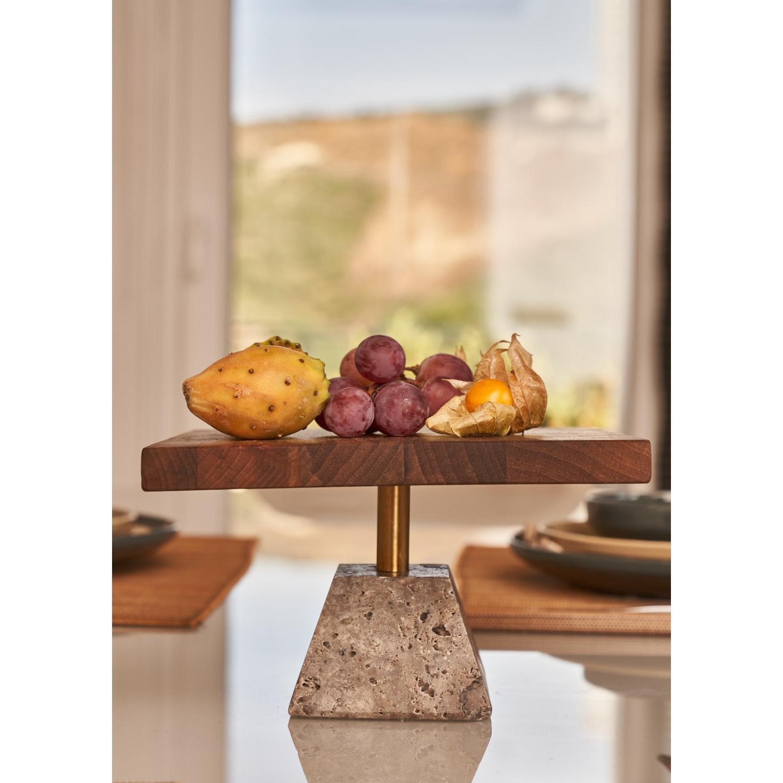 Modra Ceviz Kare Sunumluk