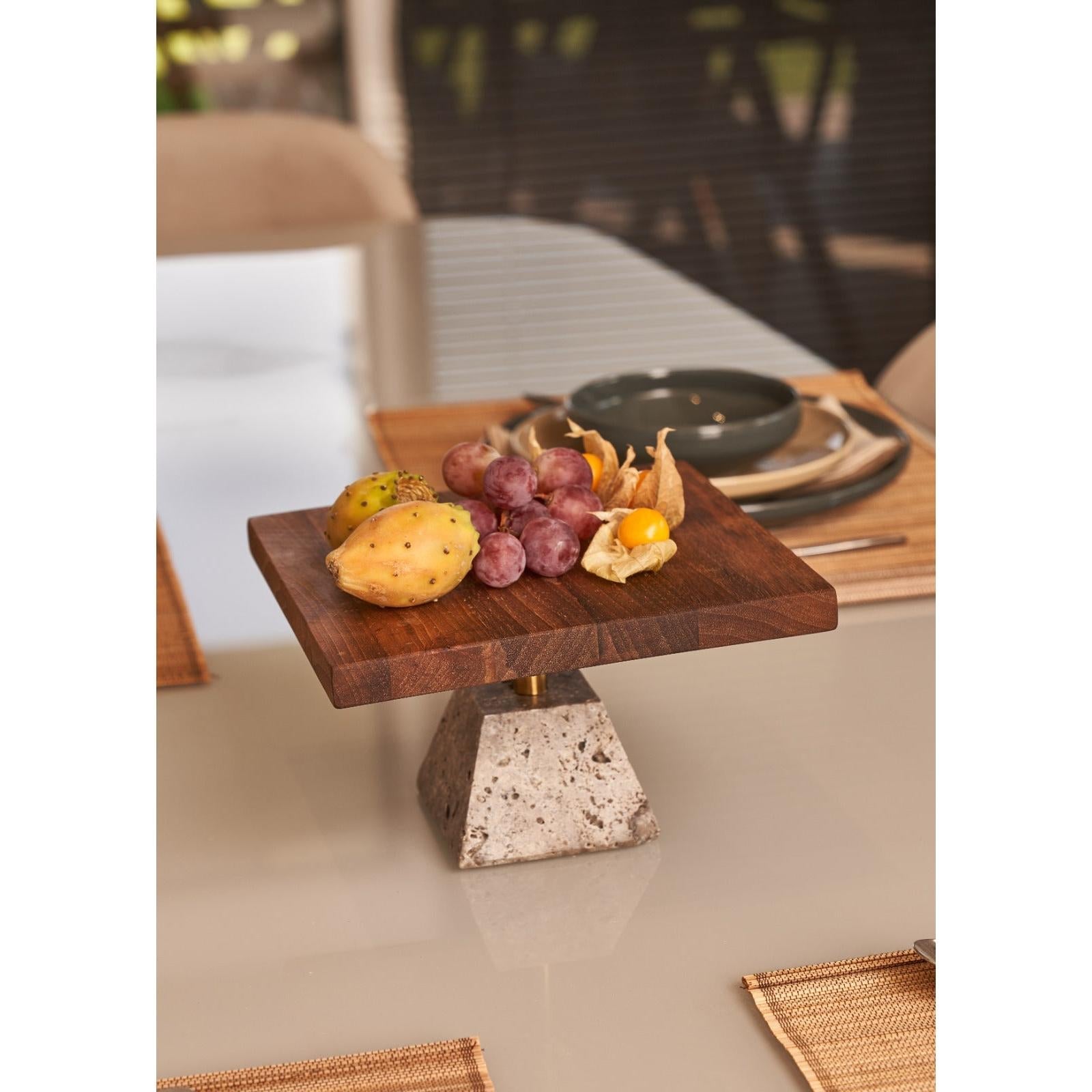 Modra Ceviz Kare Sunumluk